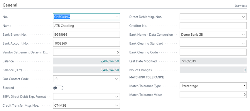 Configuring Bank Accounts · Customer Self-Service