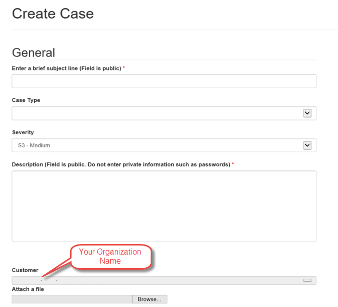 Logging a Case Image